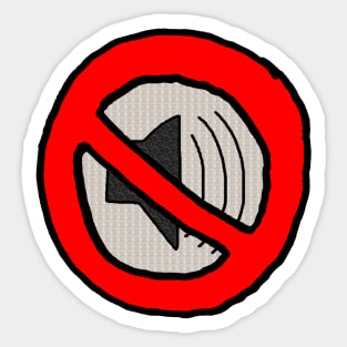 Mute Sign Sticker